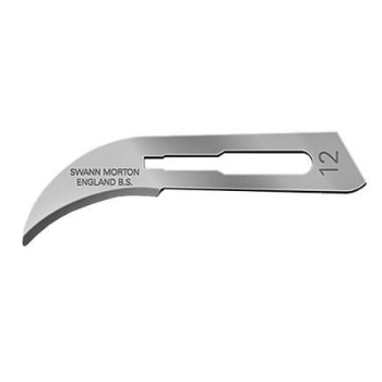 Ostrza jednorazowe sterylne SWANN MORTON stal nierdzewna 12